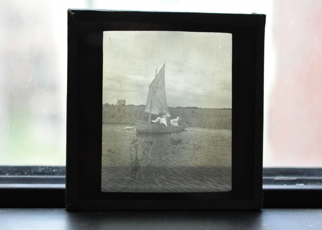 Glass Photographic Plate Schooner